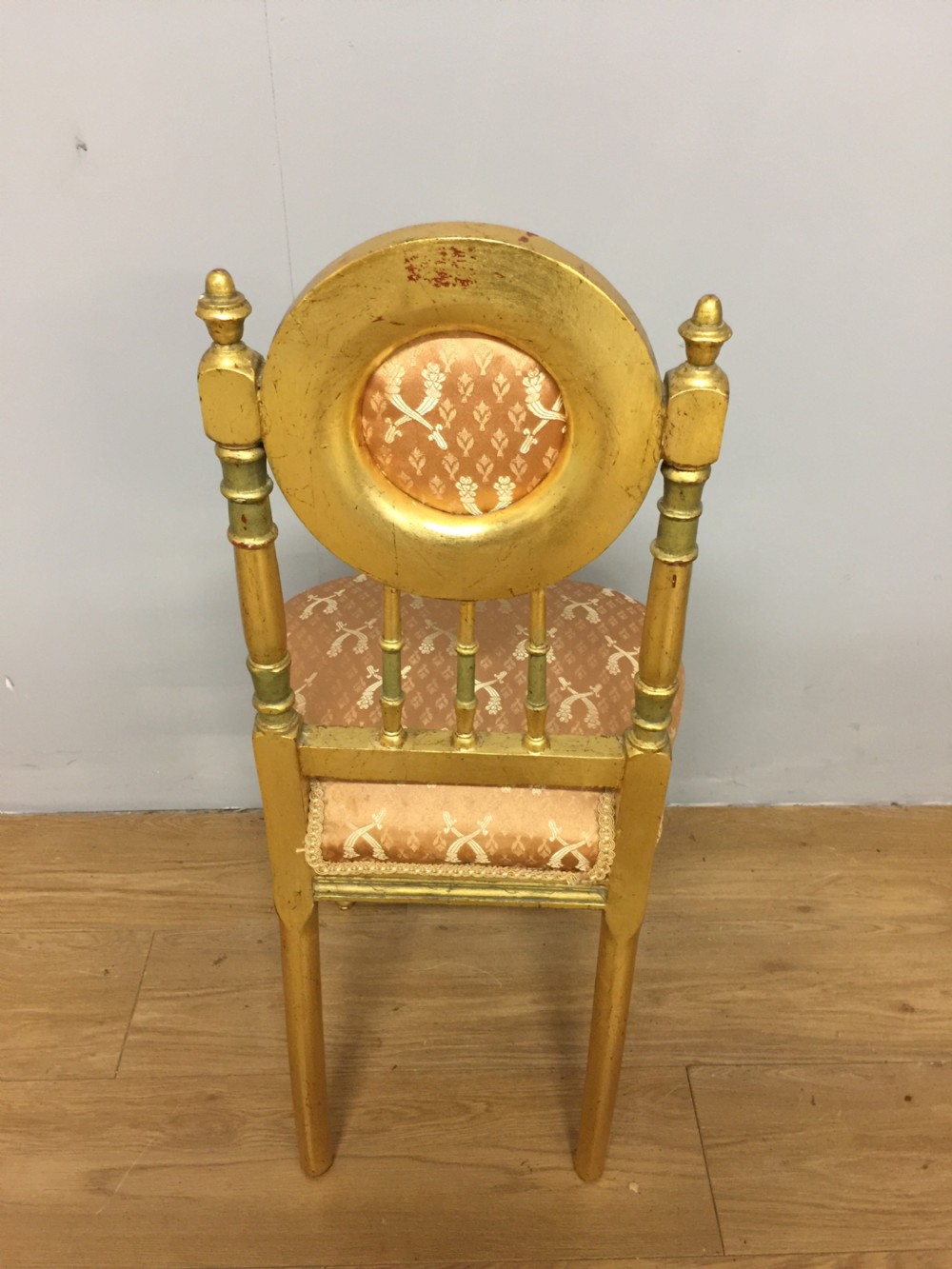 French gilt cameo back chair  View V