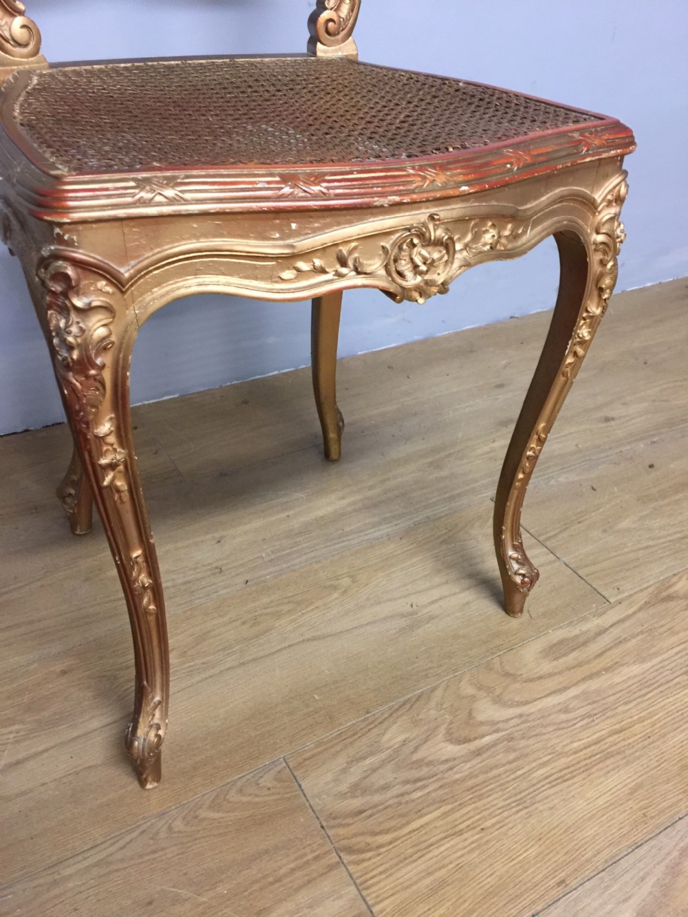 Nineteenth century French gilded Bergere chair  View VII