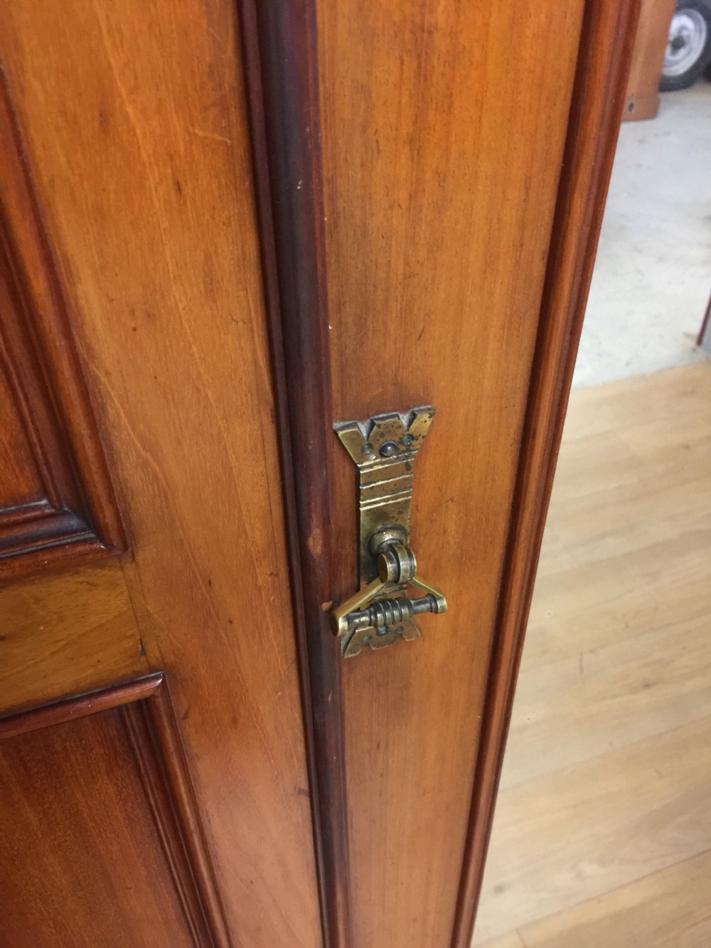 Nineteenth century walnut single door wardrobe View III