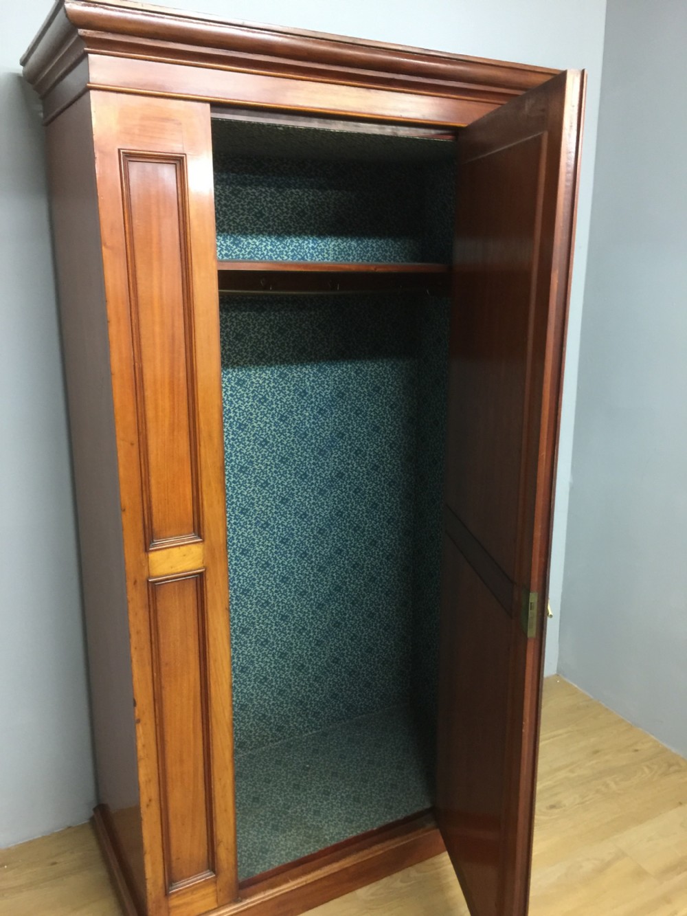 Nineteenth century walnut single door wardrobe View VII