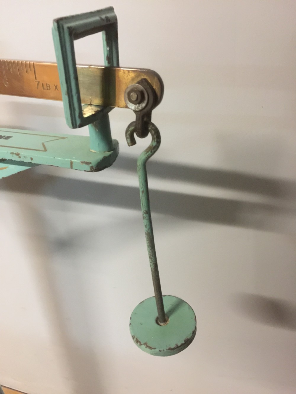 Stand on weighing scales by Allen and Hanbury circa 1910 View VII