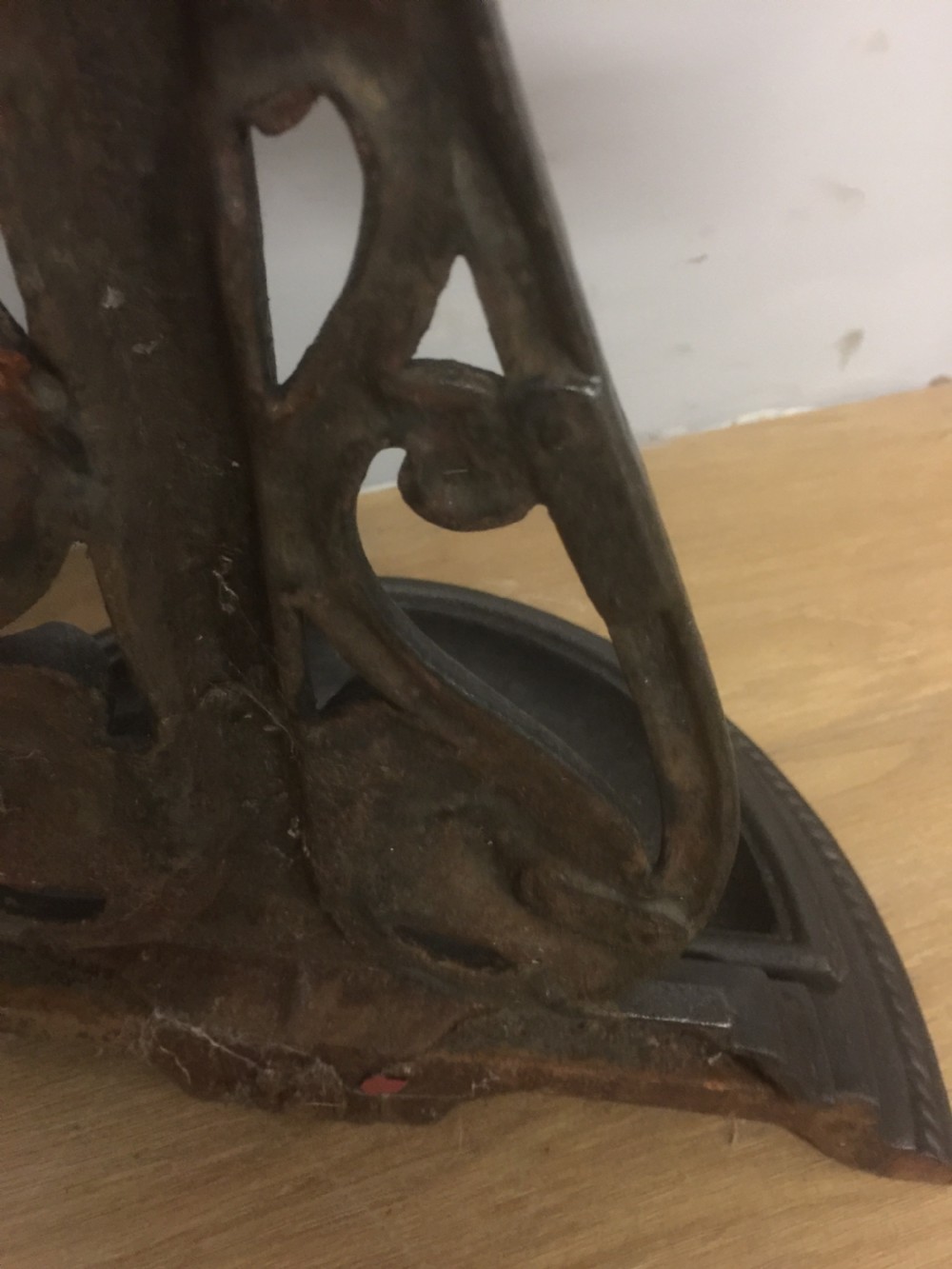 Nineteenth century cast iron stick stand circa 1870 View V