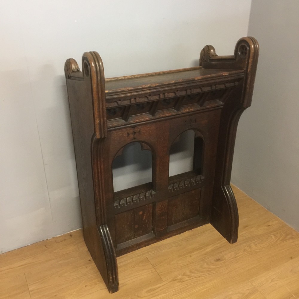 Nineteenth century carved oak lectern