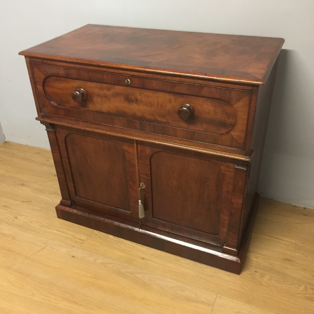 Nineteenth century mahogany secretaire desk circa 1850