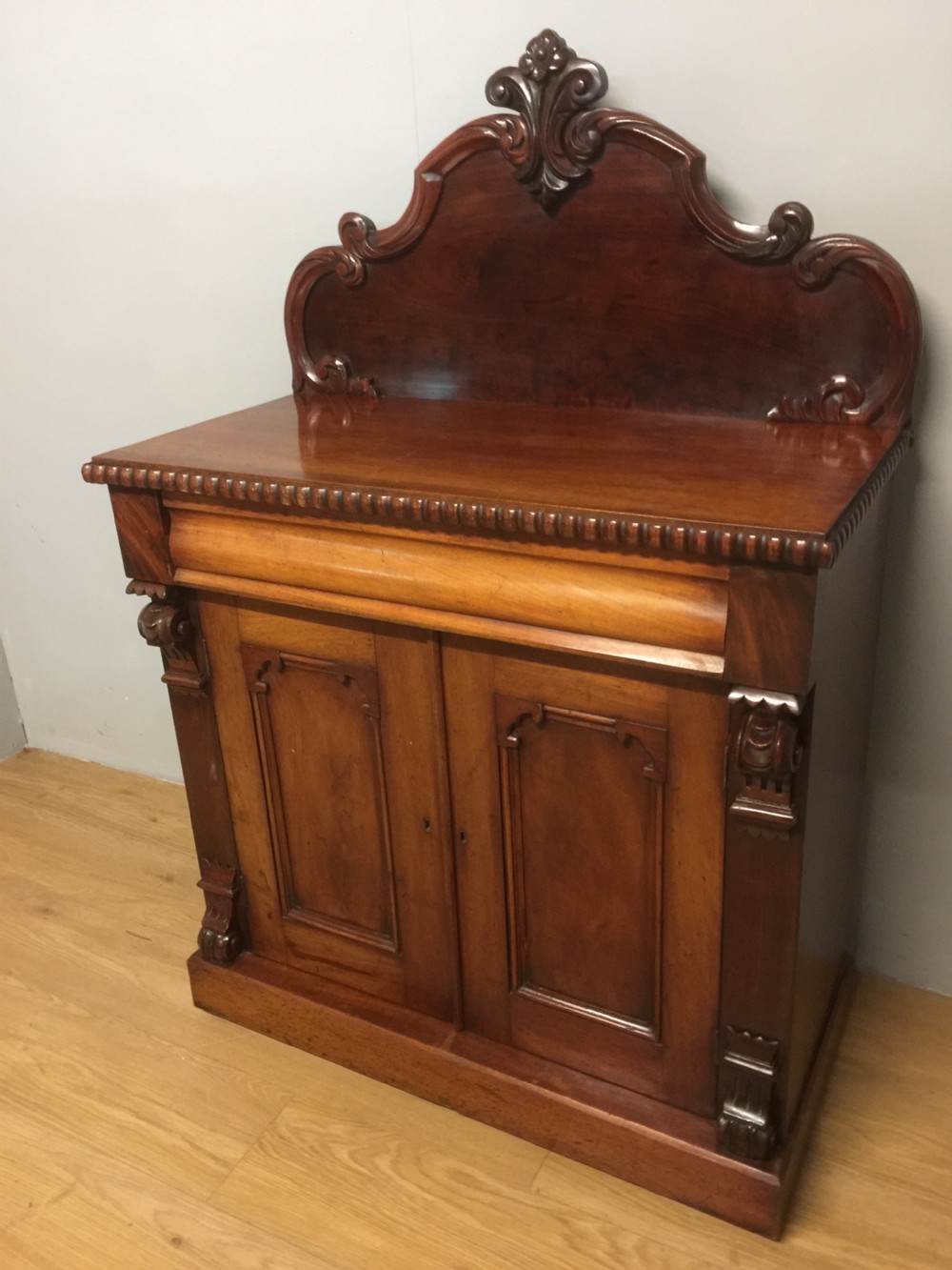 Nineteenth century small mahogany chiffonier View X