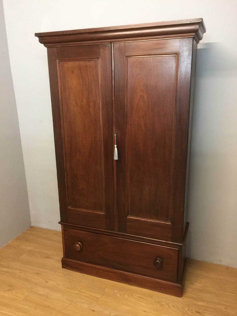Nineteenth century mahogany house keepers cupboard