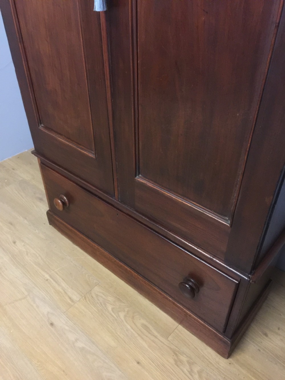 Nineteenth century mahogany house keepers cupboard View III