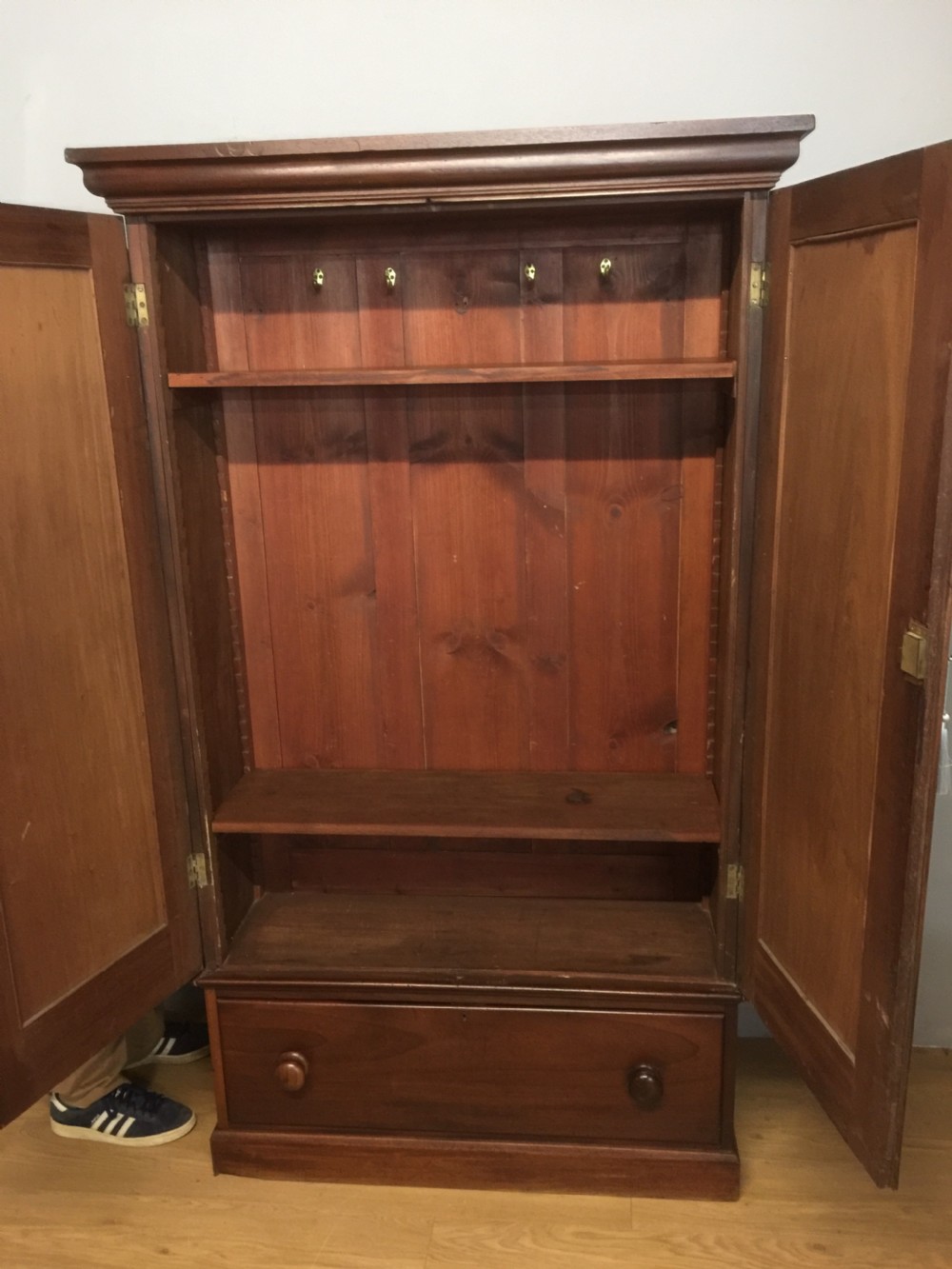 Nineteenth century mahogany house keepers cupboard View VI