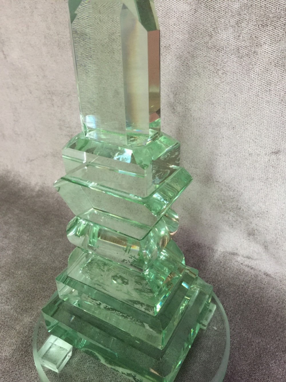 Rare Ravenhead Glass test piece 1913 View III