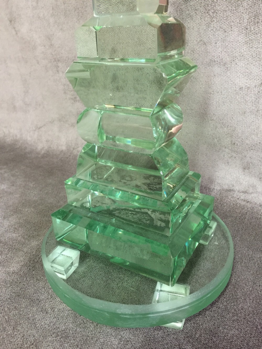 Rare Ravenhead Glass test piece 1913 View V