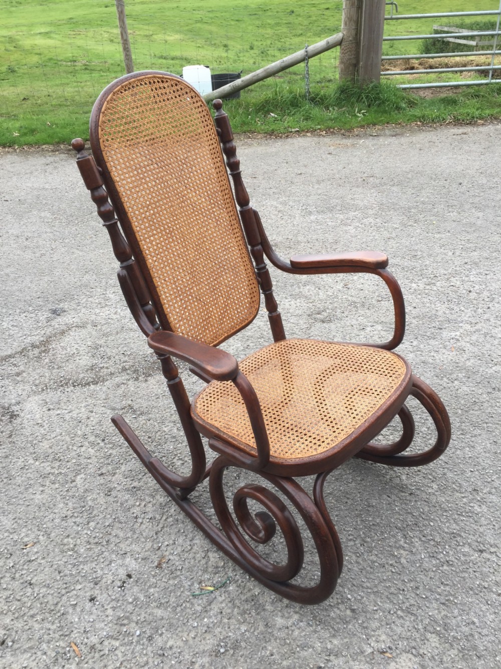 Nineteenth century bentwood rocking chair View II