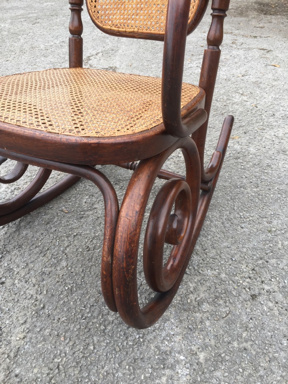 Nineteenth century bentwood rocking chair View X