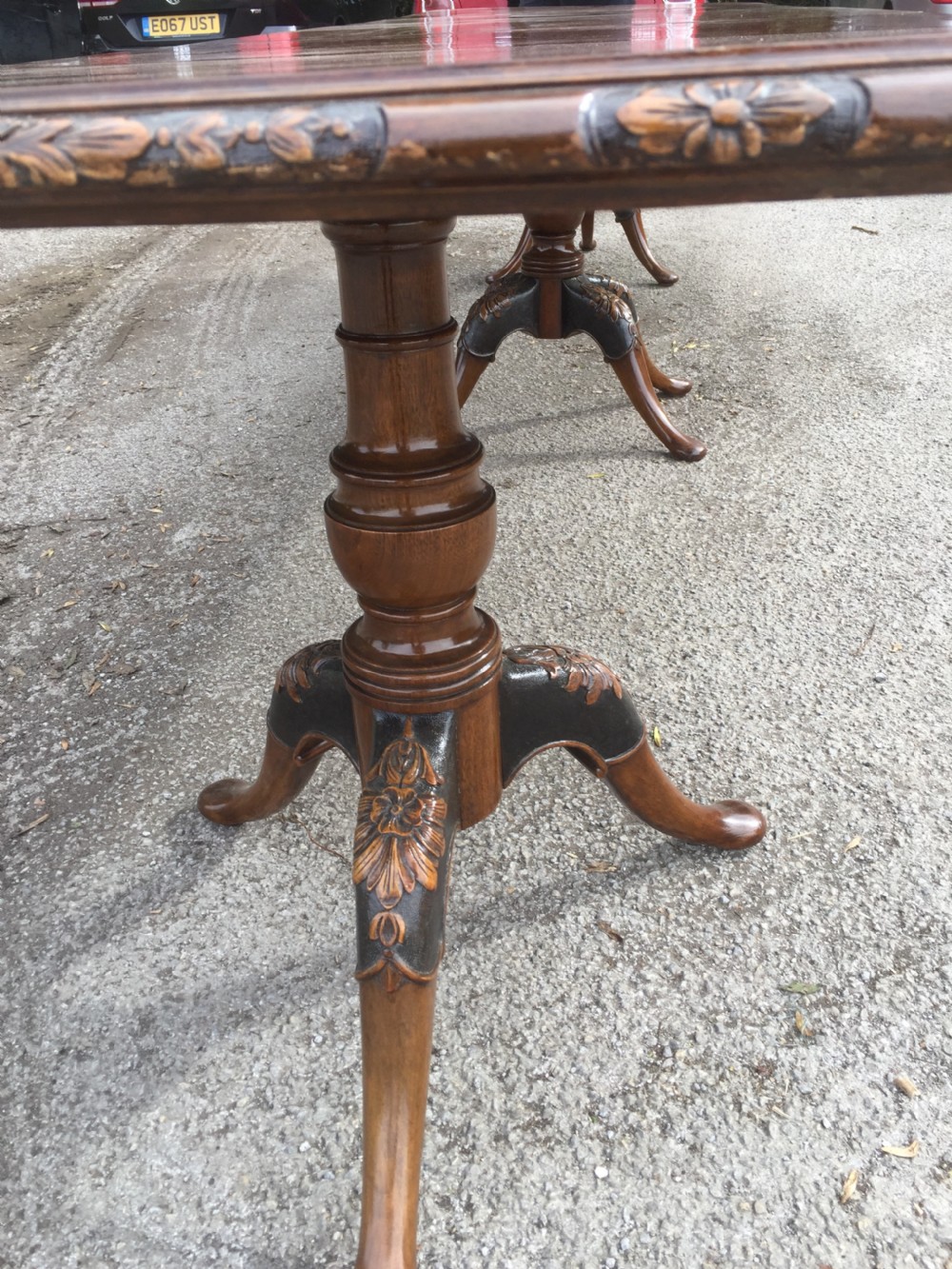 14 seater burr walnut three pillar dining table -13 feet long  View VII