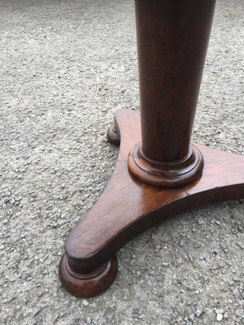 Nineteenth century rosewood circular adjustable piano stool View VI