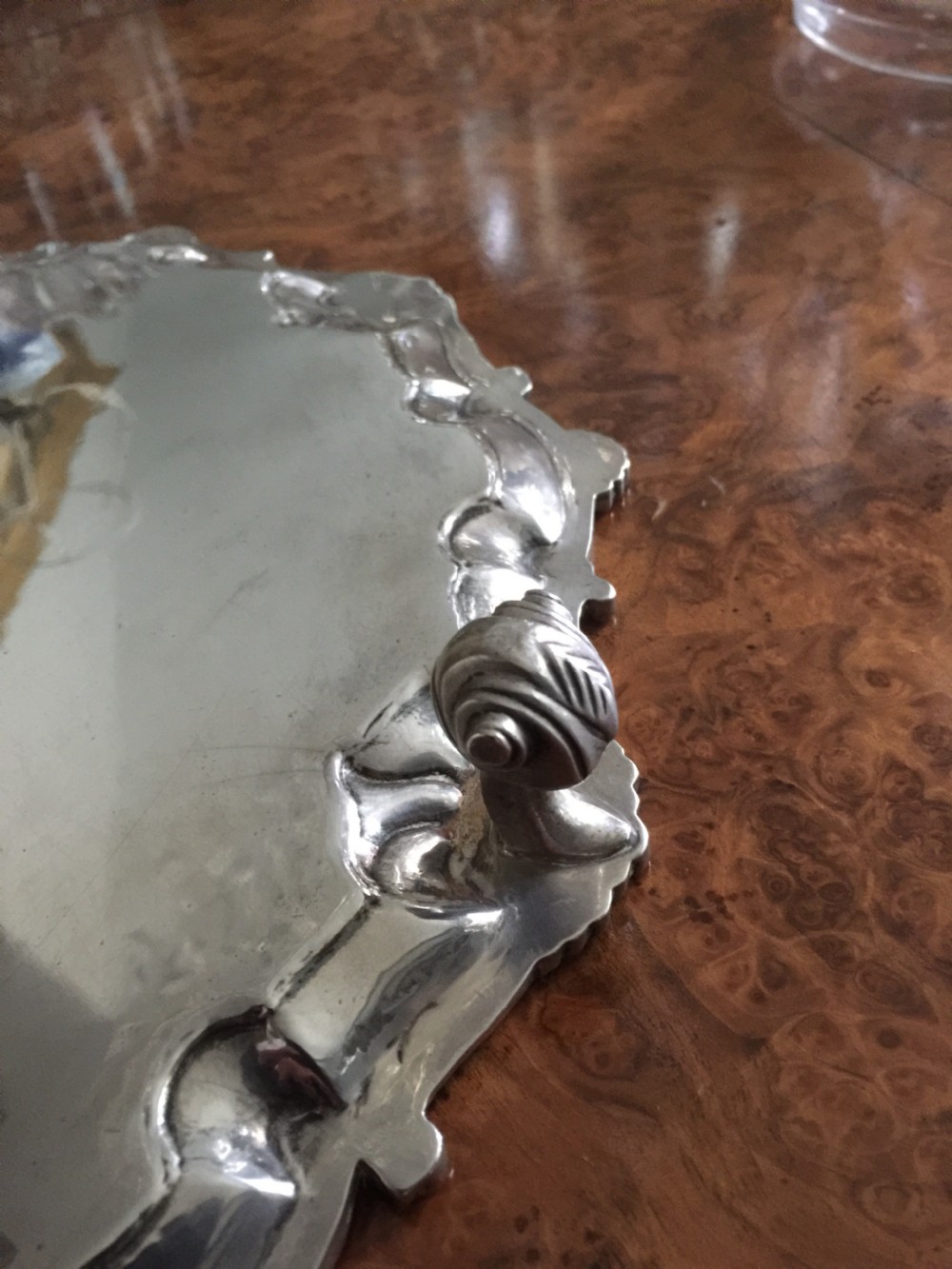 Silver tray London 1898 Charles Stuart Harris  approx 980 gm View VII