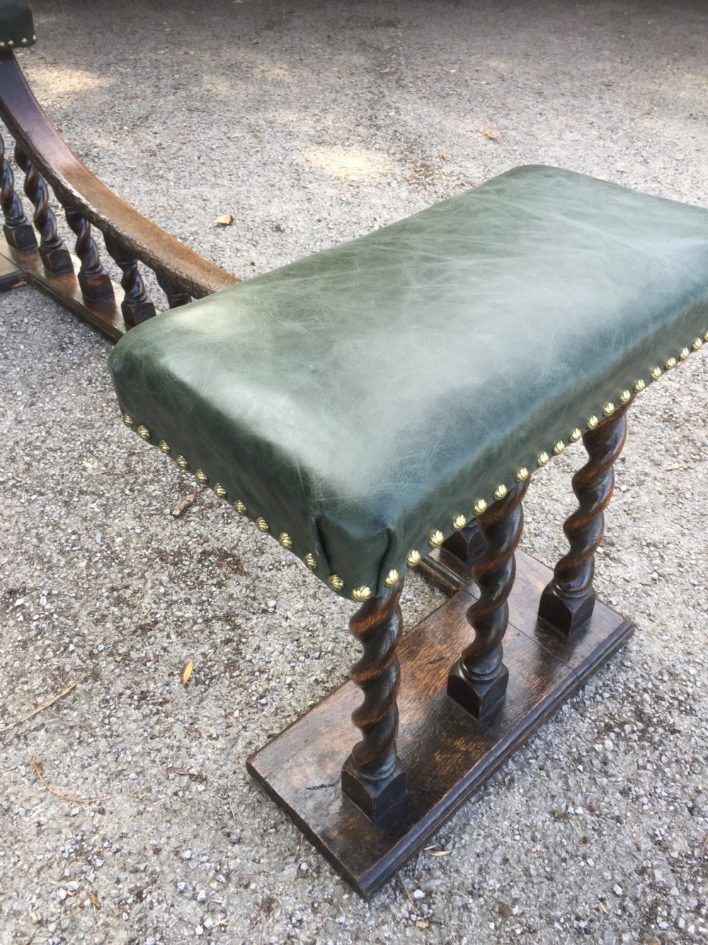 Nineteenth century country house oak club fender  View VIII