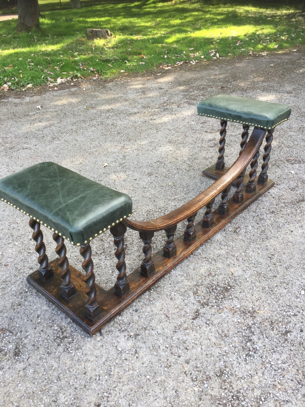 Nineteenth century country house oak club fender  View IX