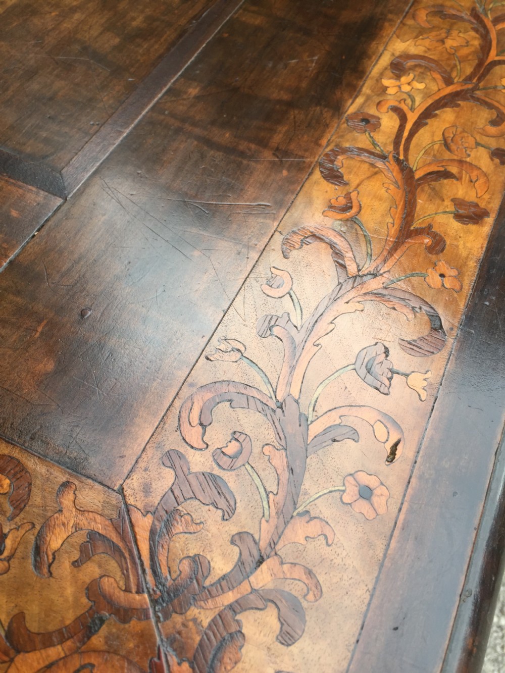 Eighteenth century Flemish marquetry side table  View XII