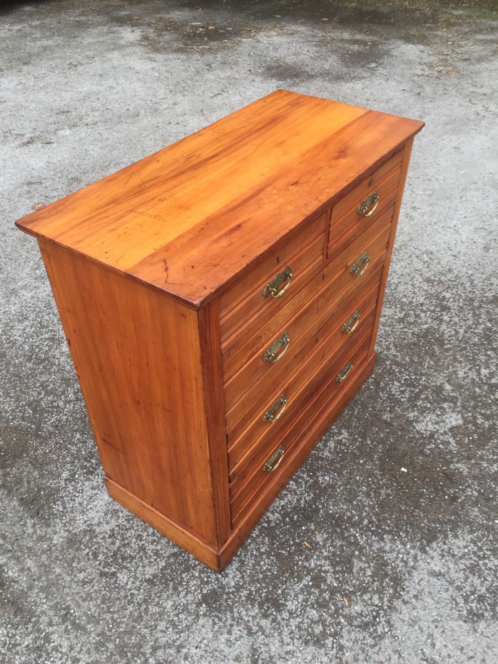 Nineteenth century satin walnut chest of drawers  View VII