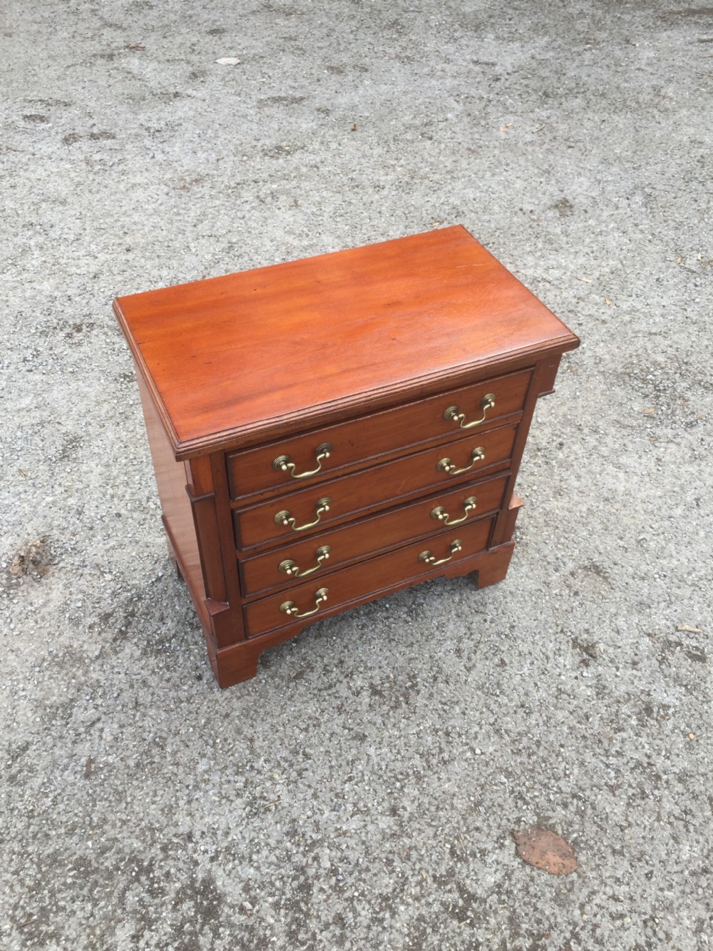 Half size walnut chest of drawers 52 cm high  View III