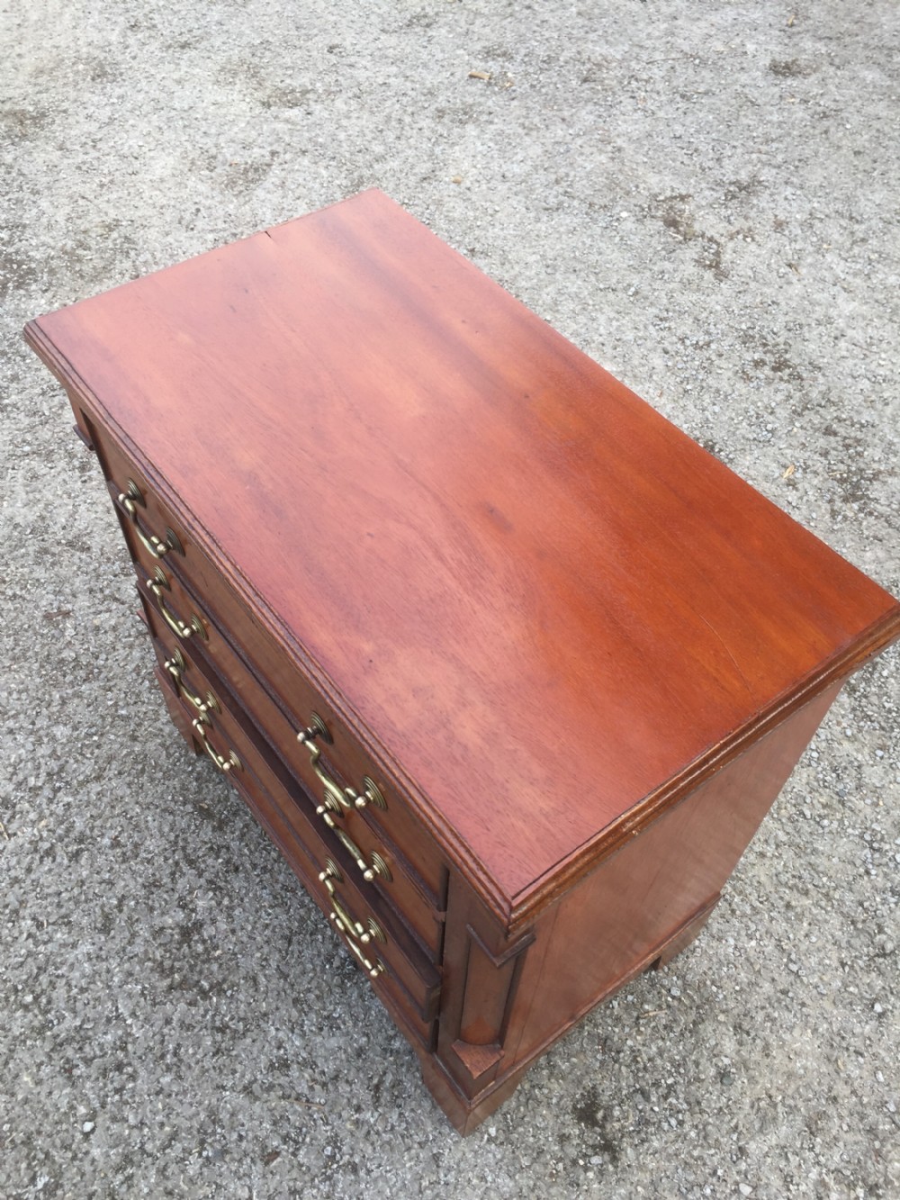 Half size walnut chest of drawers 52 cm high  View XII