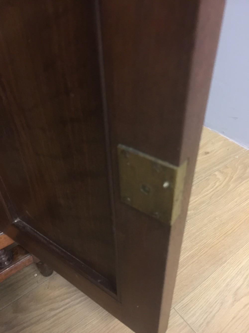 Edwardian pair of walnut bedside cabinets  View X
