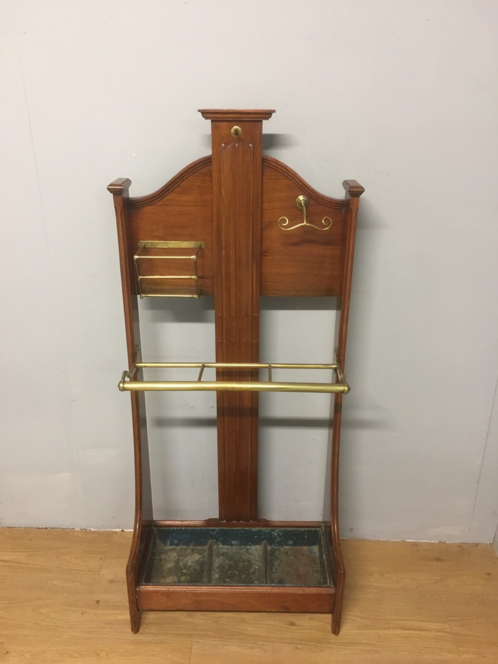 Walnut art nouveau stick stand circa 1890 View XI