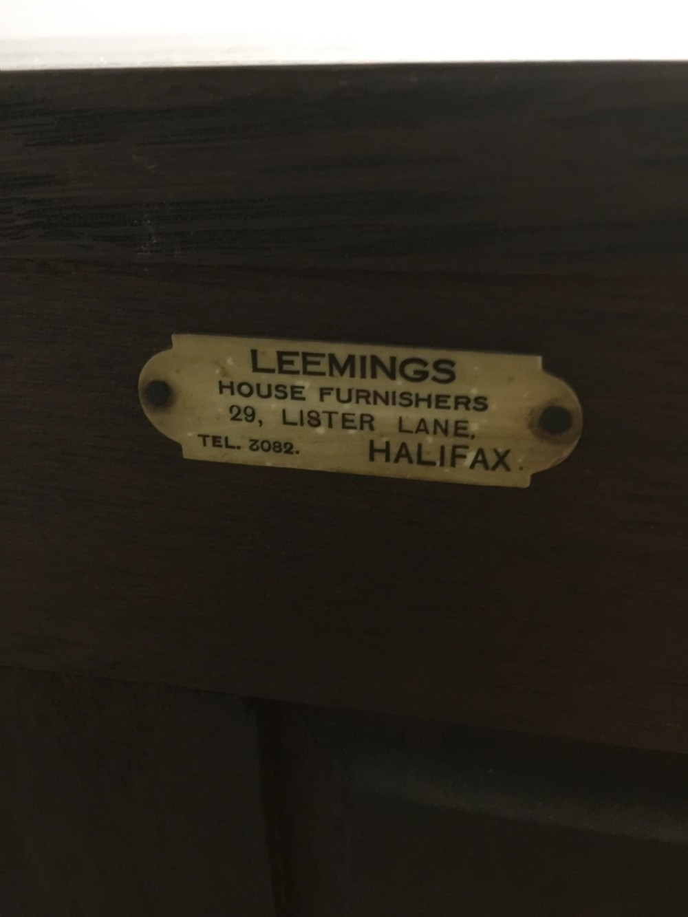 Jacobean style oak side cabinet by Leemings, Halifax View IX