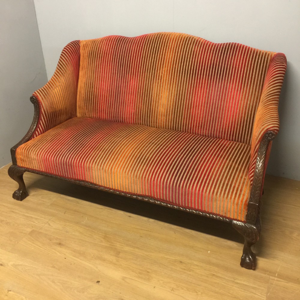 Nineteenth Century Chippendale style carved sofa