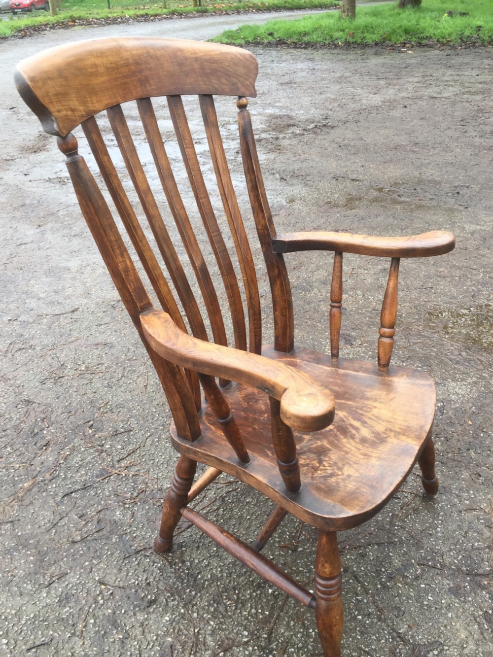 Nineteenth century  elm and beech Windsor chair View IV