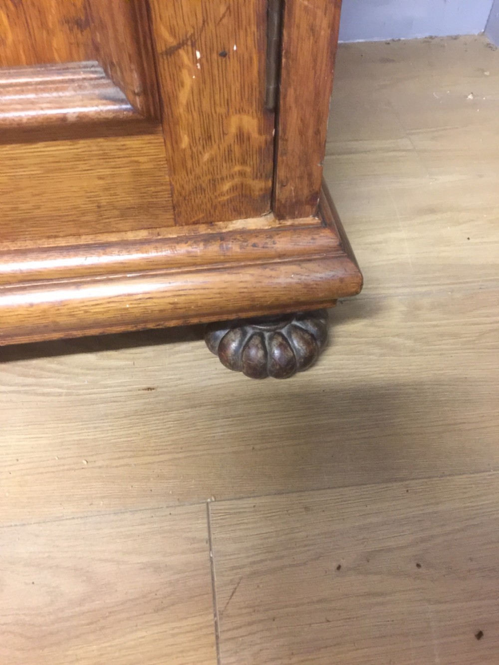 Nineteenth century golden oak  country house hall robe View X