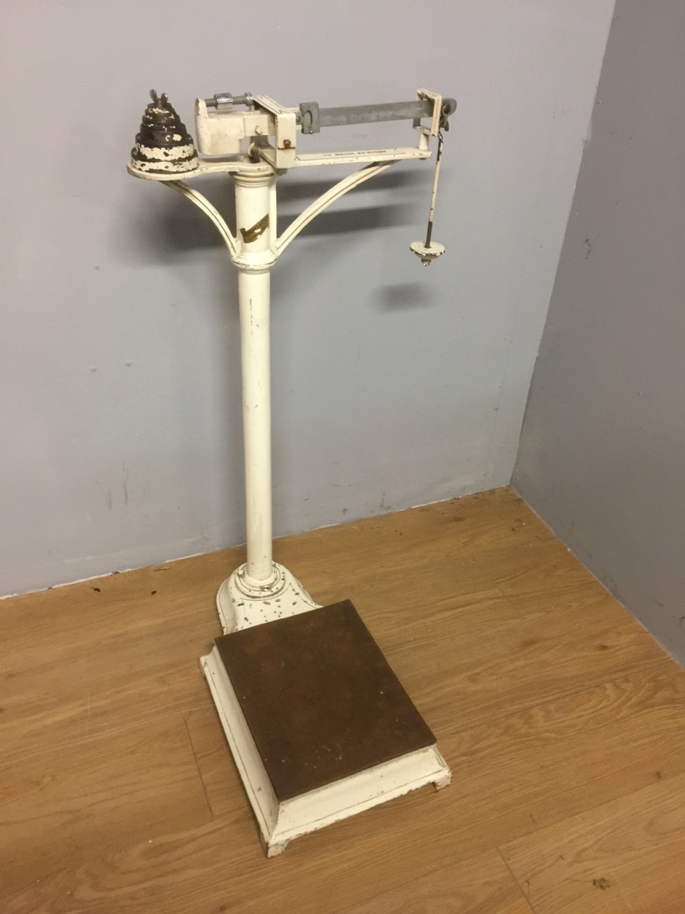 Set of iron scales by Selfridge and co London 