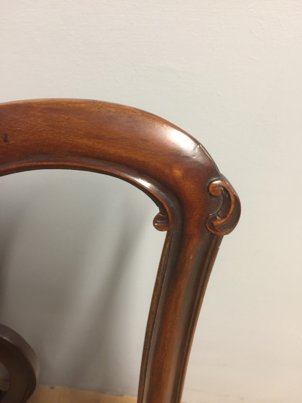 Set of six mahogany Chippendale style dining  chairs View VII