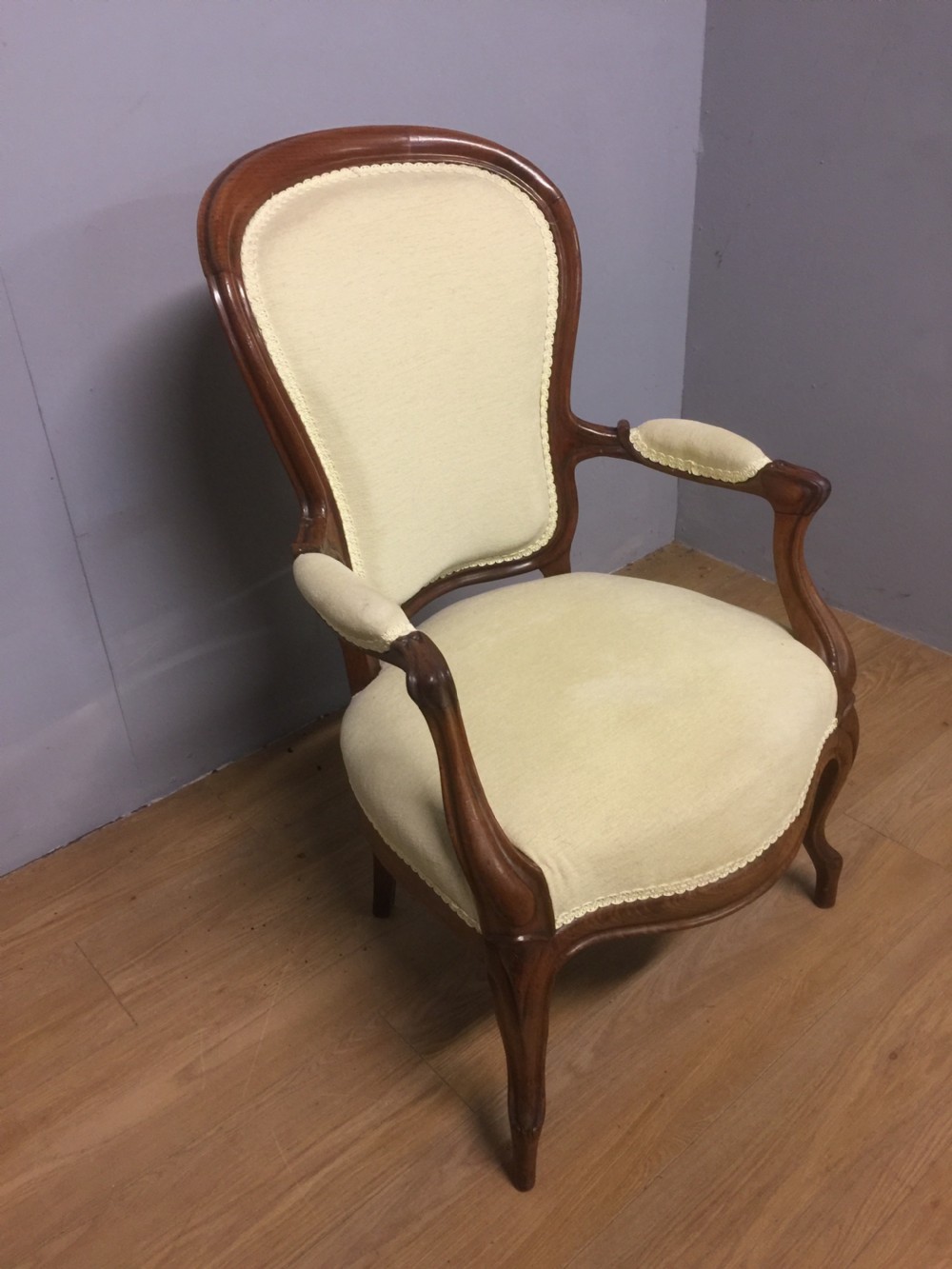 Nineteenth century walnut French style armchair View IV