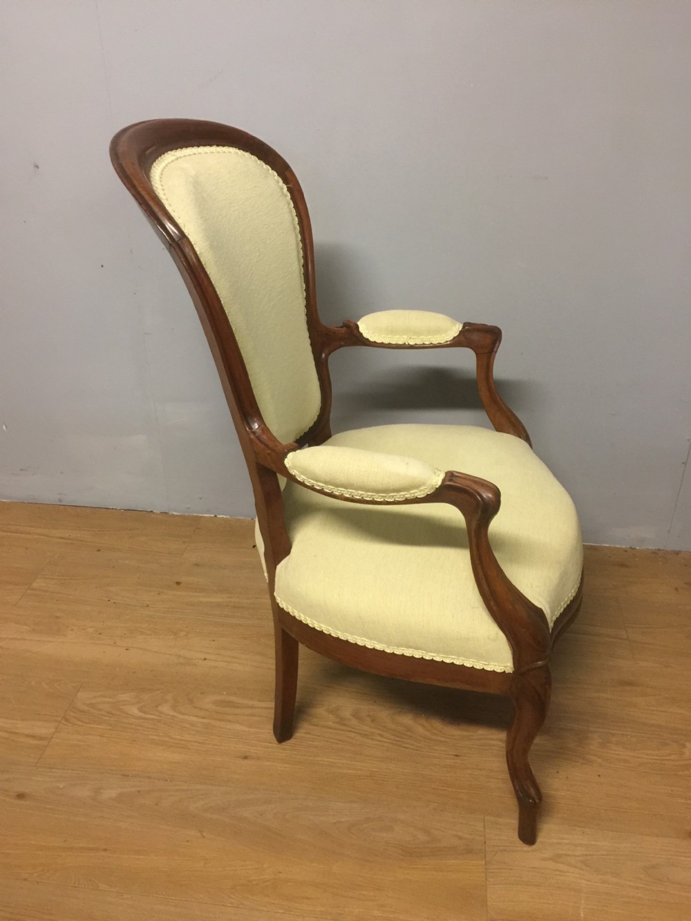 Nineteenth century walnut French style armchair View VII