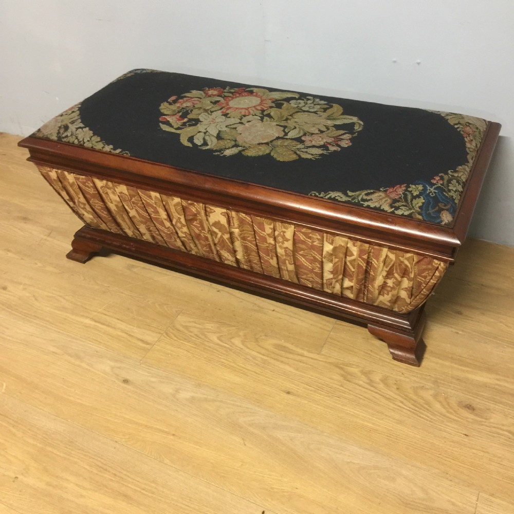 Nineteenth century sarcophagus shaped ottoman 