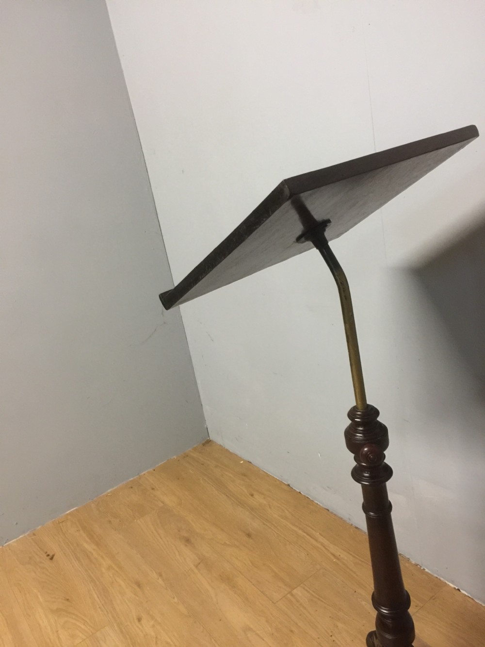 Nineteenth century adjustable lecturn on a tripod base  View VII