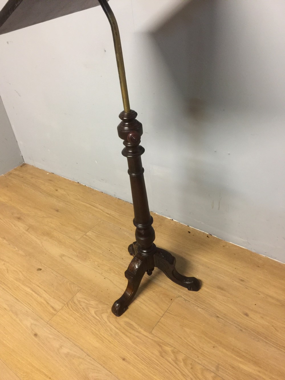 Nineteenth century adjustable lecturn on a tripod base  View VIII