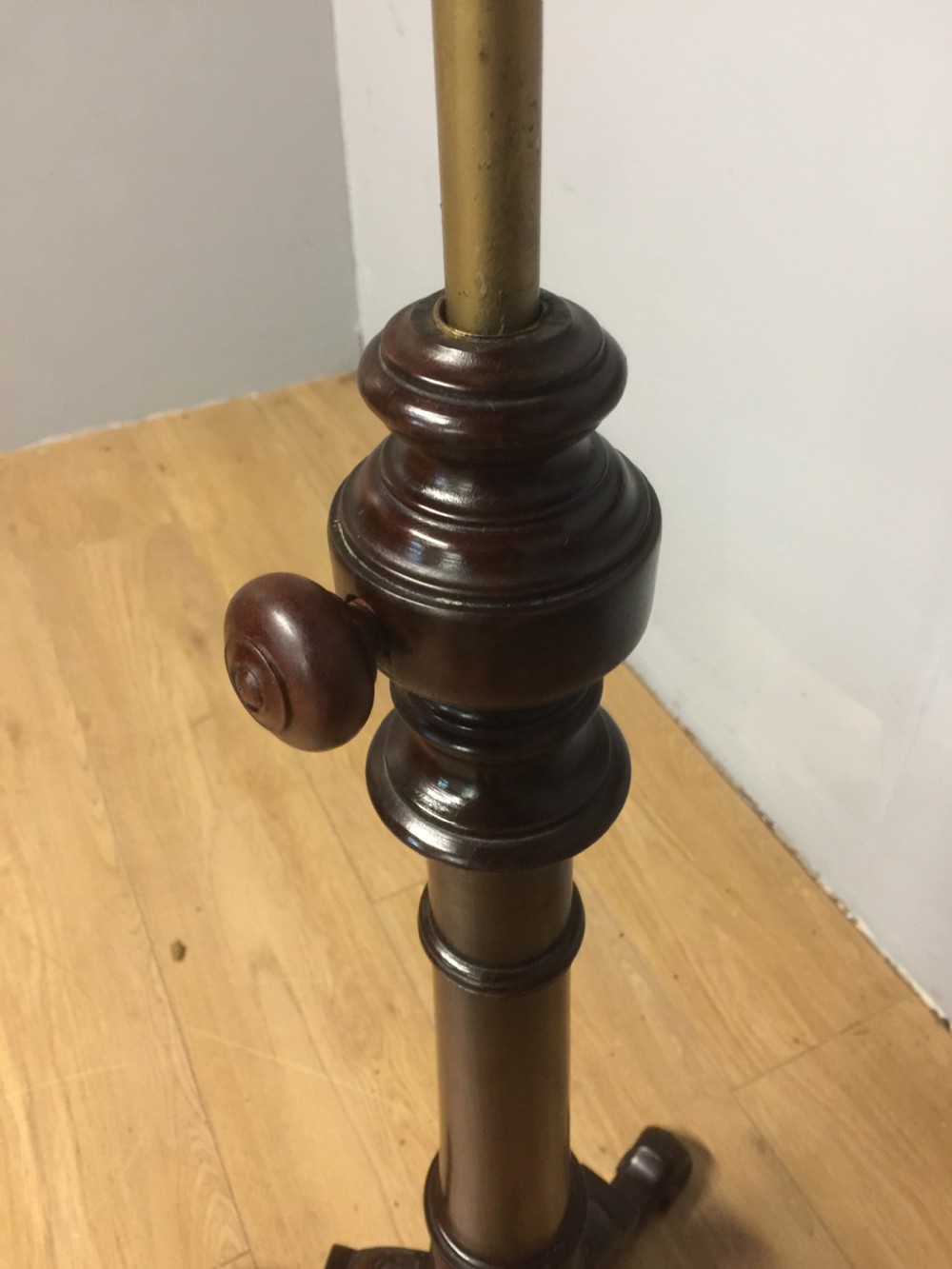 Nineteenth century adjustable lecturn on a tripod base  View IX
