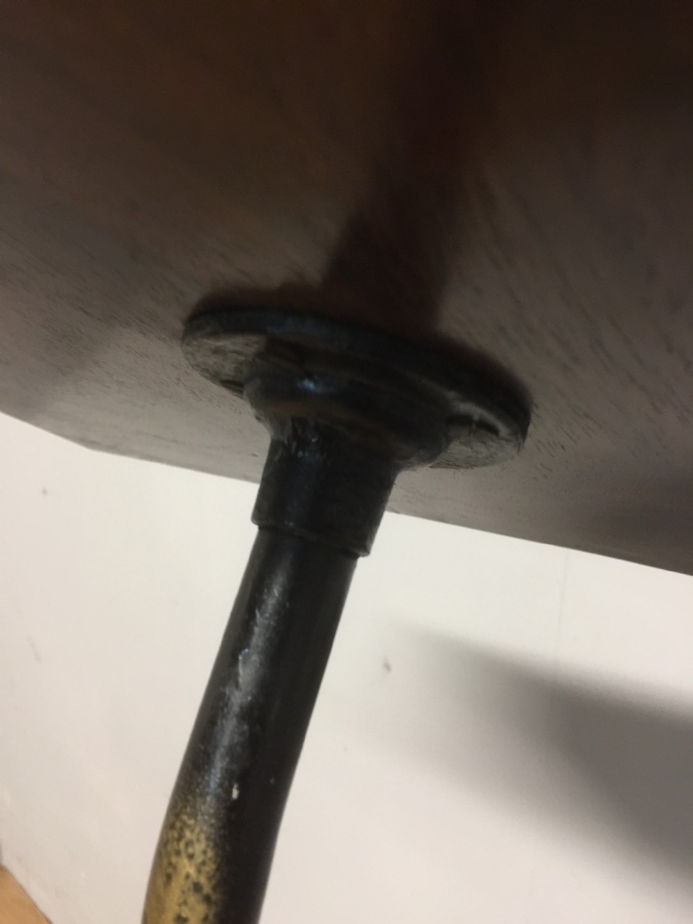 Nineteenth century adjustable lecturn on a tripod base  View X