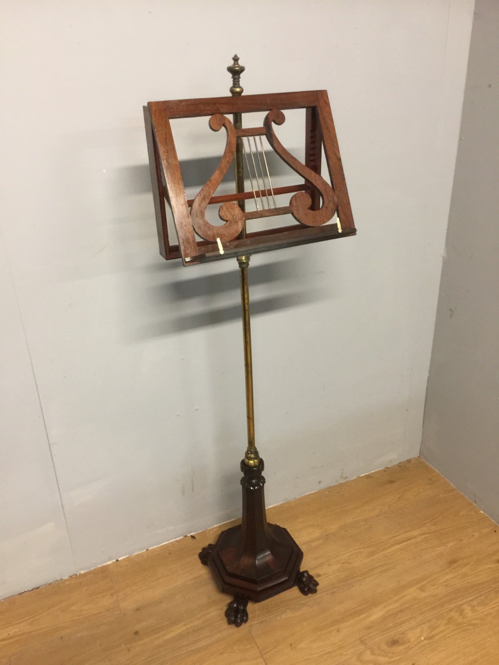 Nineteenth century rosewood music stand 