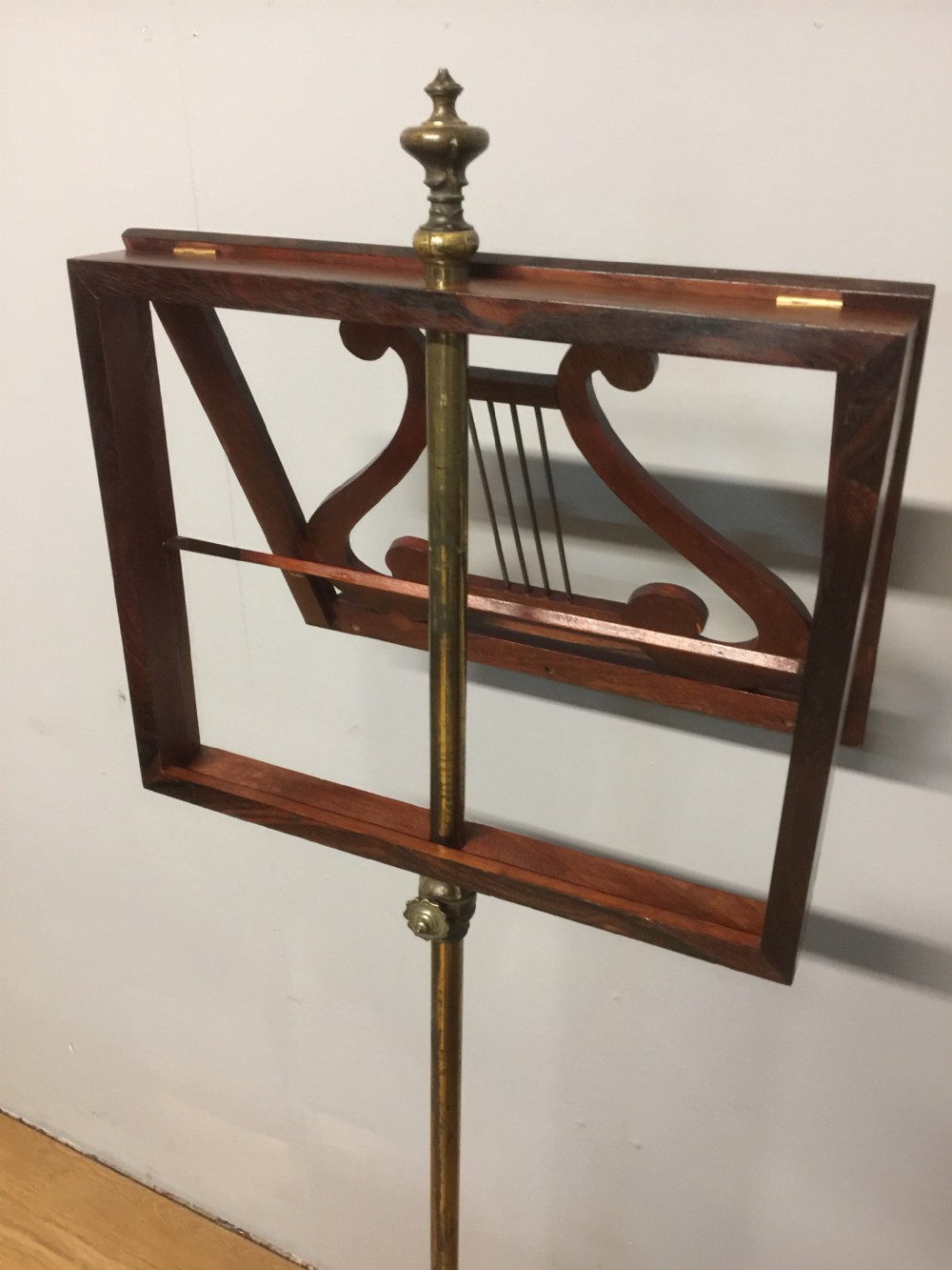 Nineteenth century rosewood music stand  View IV