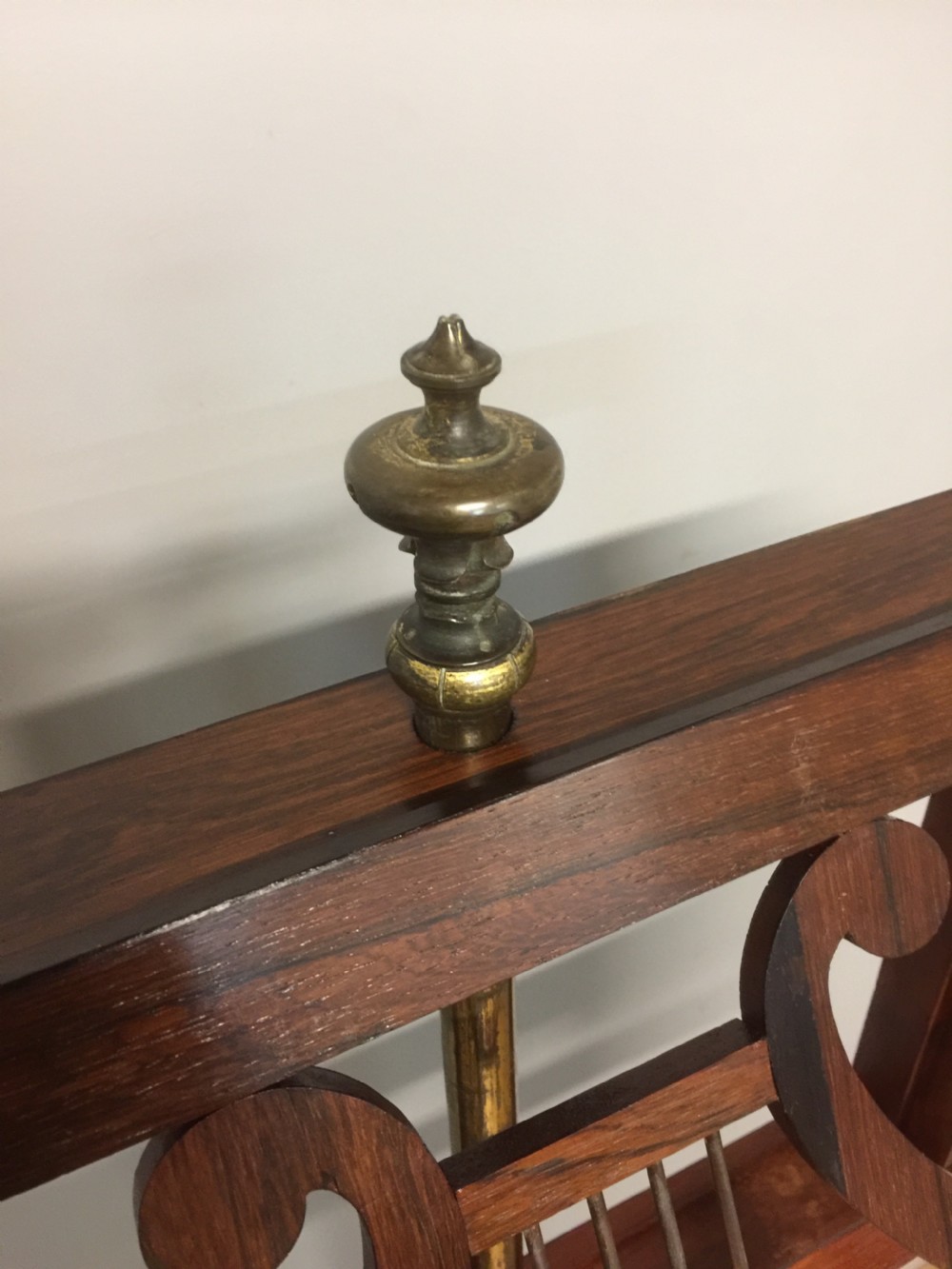 Nineteenth century rosewood music stand  View V