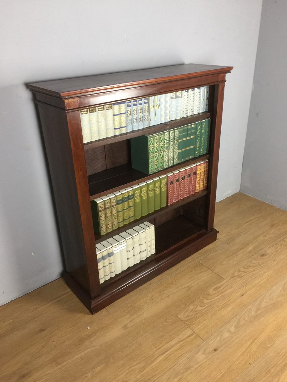 Nineteenth century mahogany freestanding open bookcase 