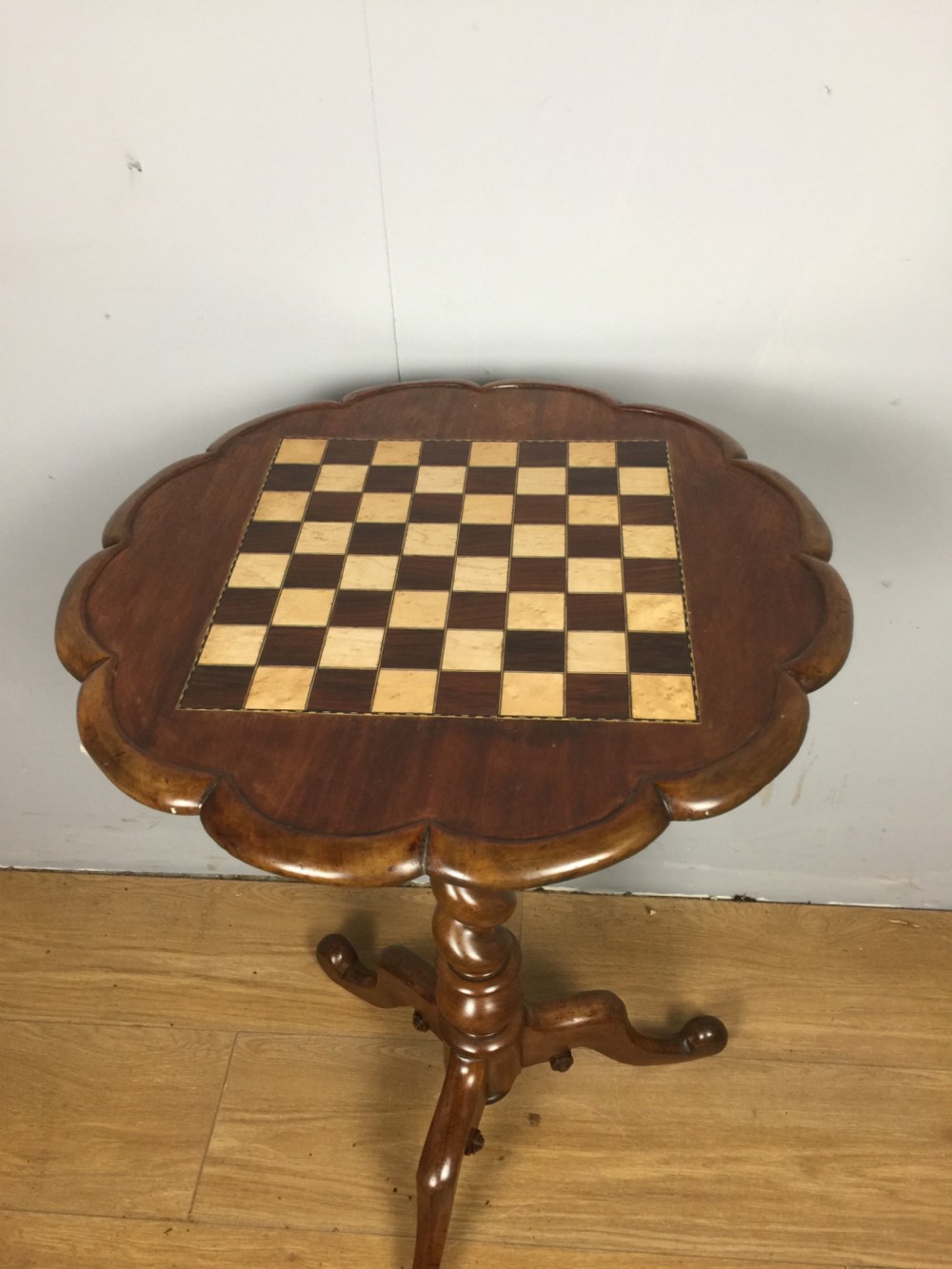 Nineteenth century mahogany games table  View IV