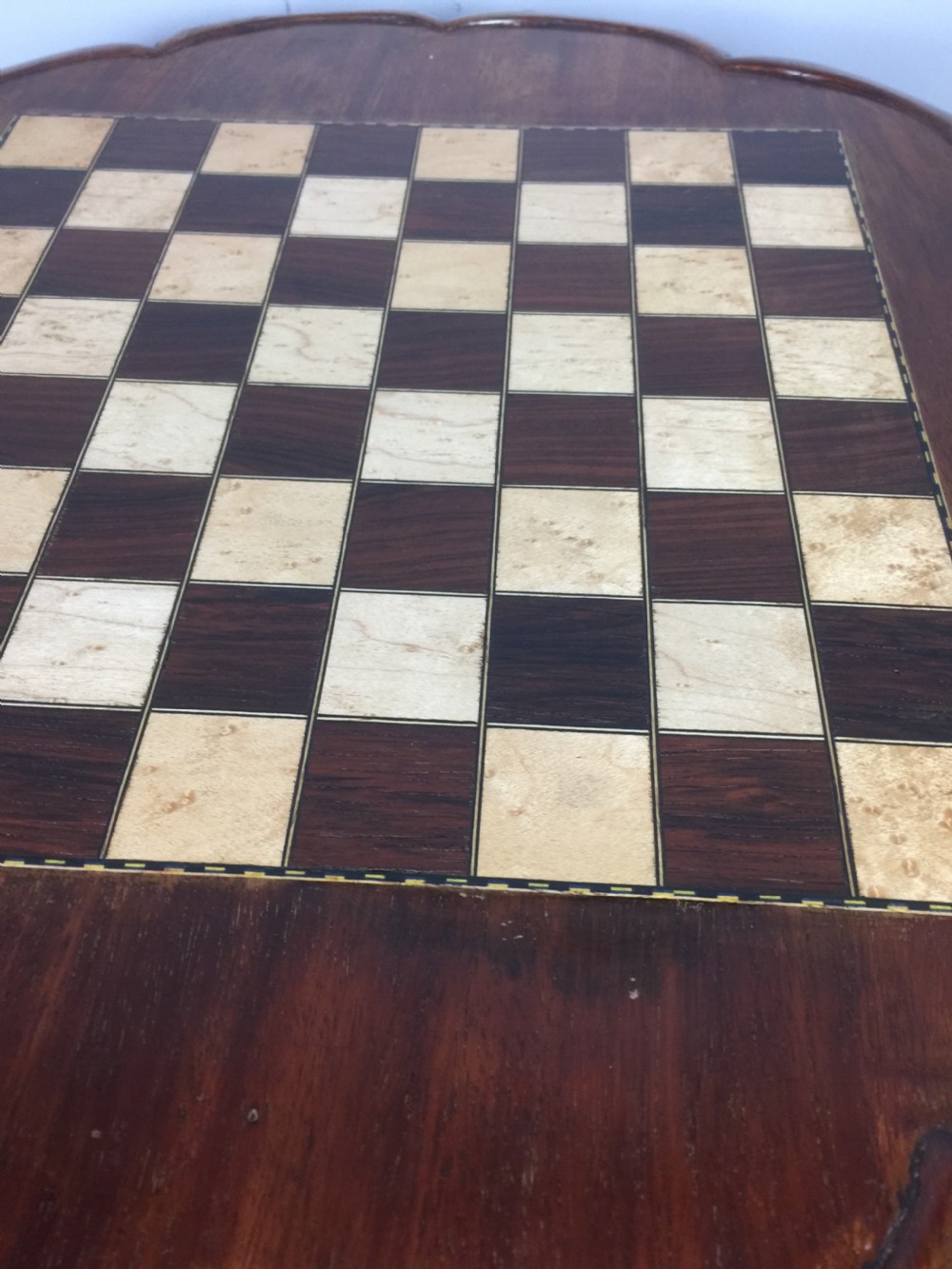 Nineteenth century mahogany games table  View VII