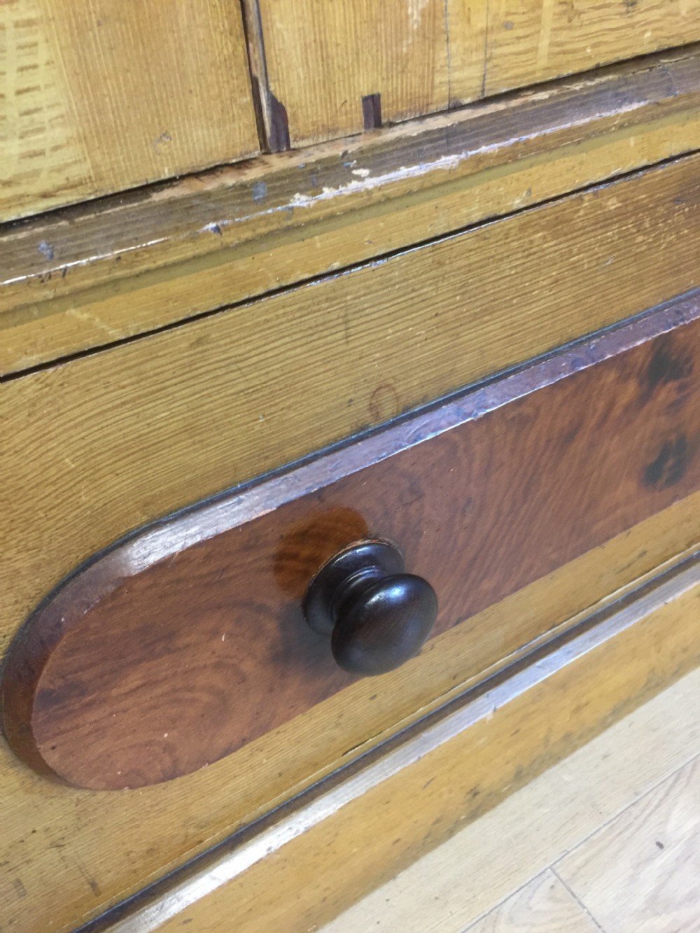 Nineteenth century scumbled pine Wardrobe  View X