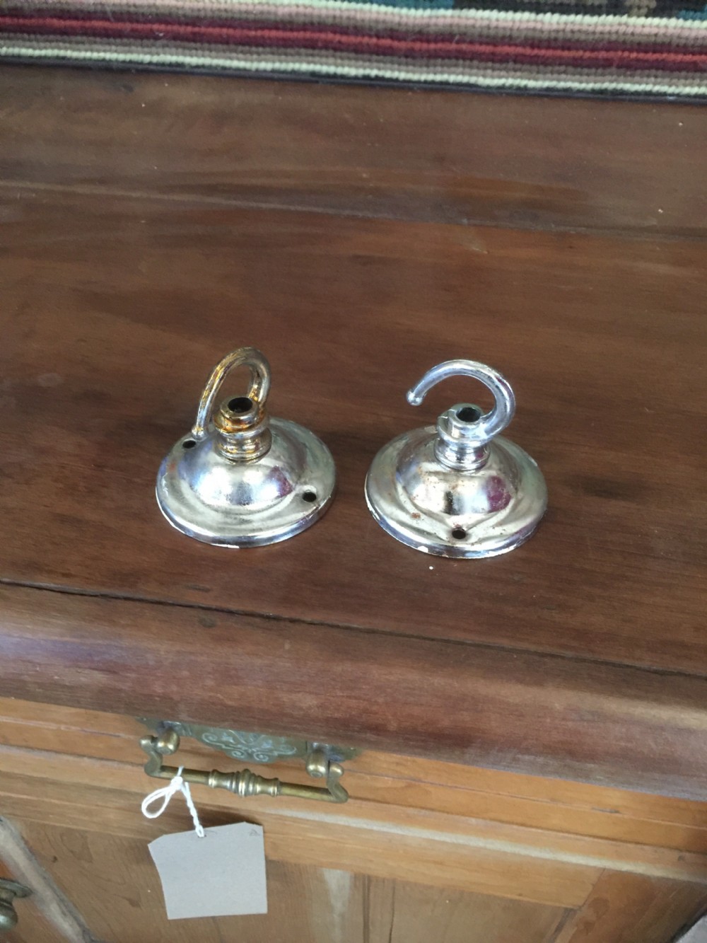 Large Pair of cut glass purse chandeliers  View VII