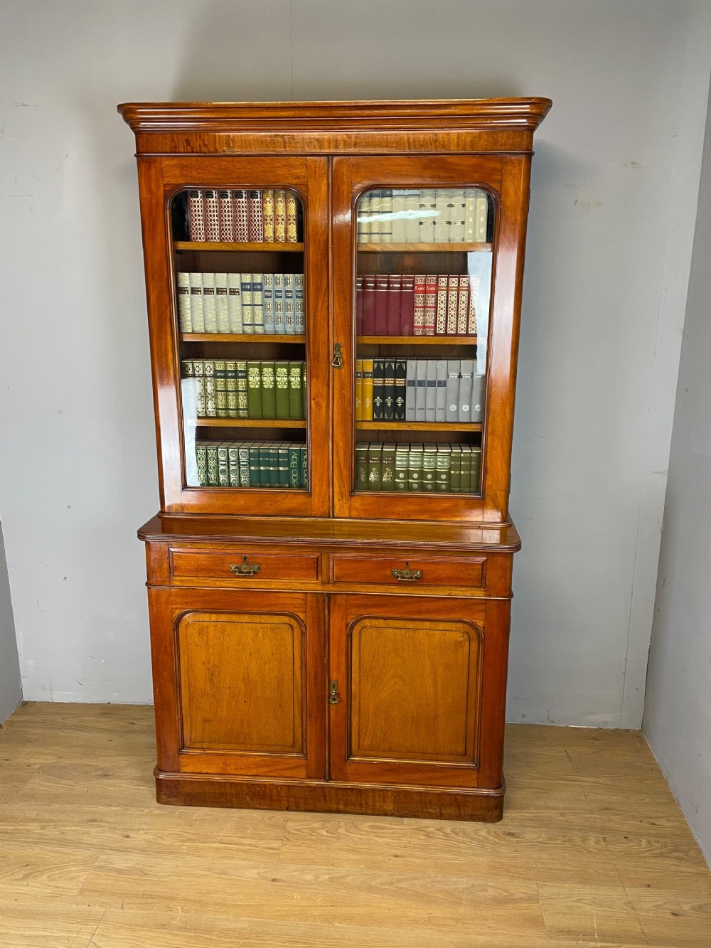 Late nineteenth century mahogany bookcase 
