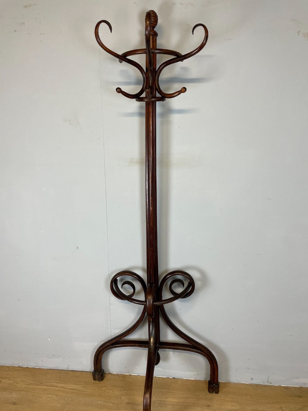 Nineteenth century half round bentwood hat stand Excellent quality View V